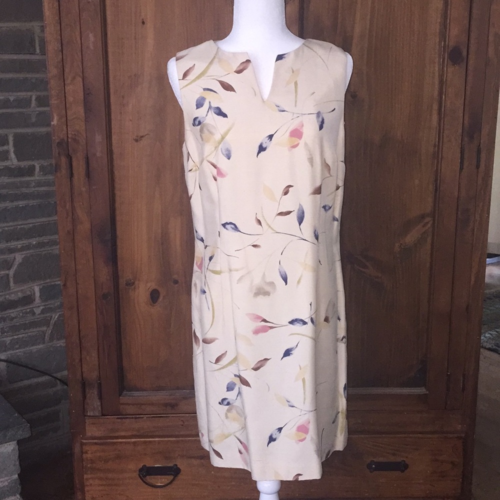 Ann Taylor sleeveless silk dress.